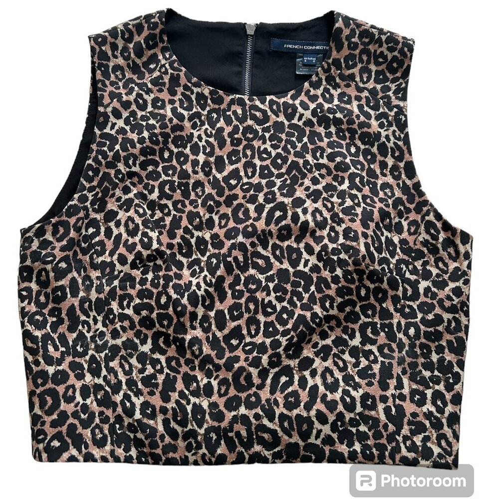 French Connection Sleeveless Crop Top
